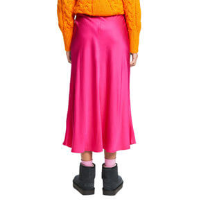 Sateen Midi Skirt